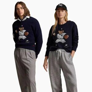 💙SOLD💙 NEW Polo Ralph Lauren Yankees Polo Bear Knit M cashmere sweater SOLD OUT